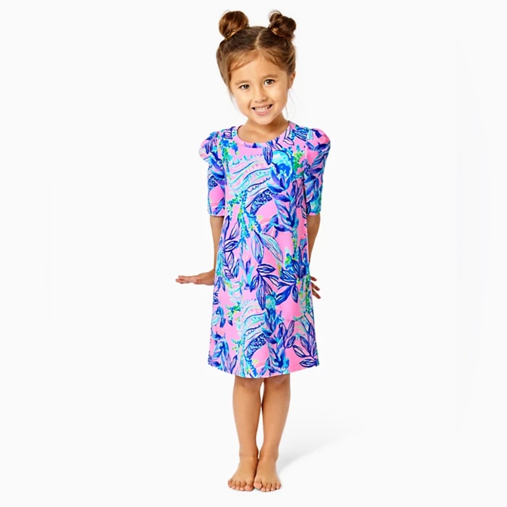 Lilly Pulitzer Mini Harriet Dress Lilac Rose Just a Lil Jelly Size 8-10 Coastal